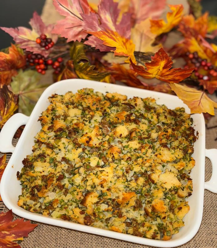 Focaccia Sausage Stuffing